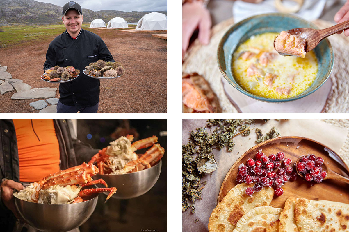 блюда от шеф-повара в глэмпингах