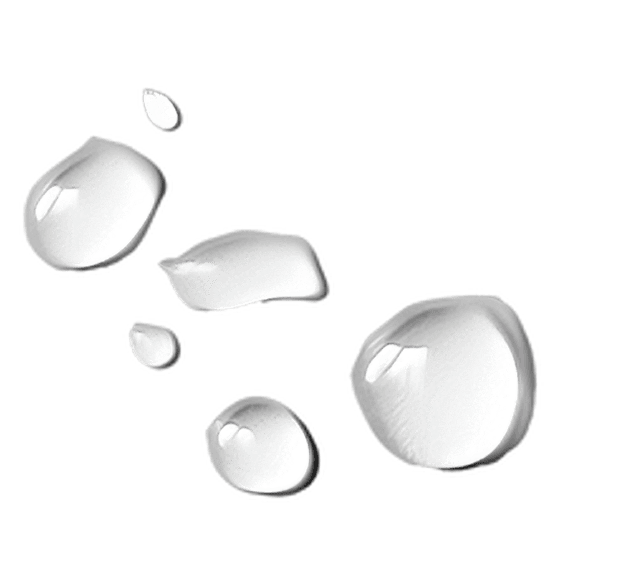 Капельки воды прозрачные