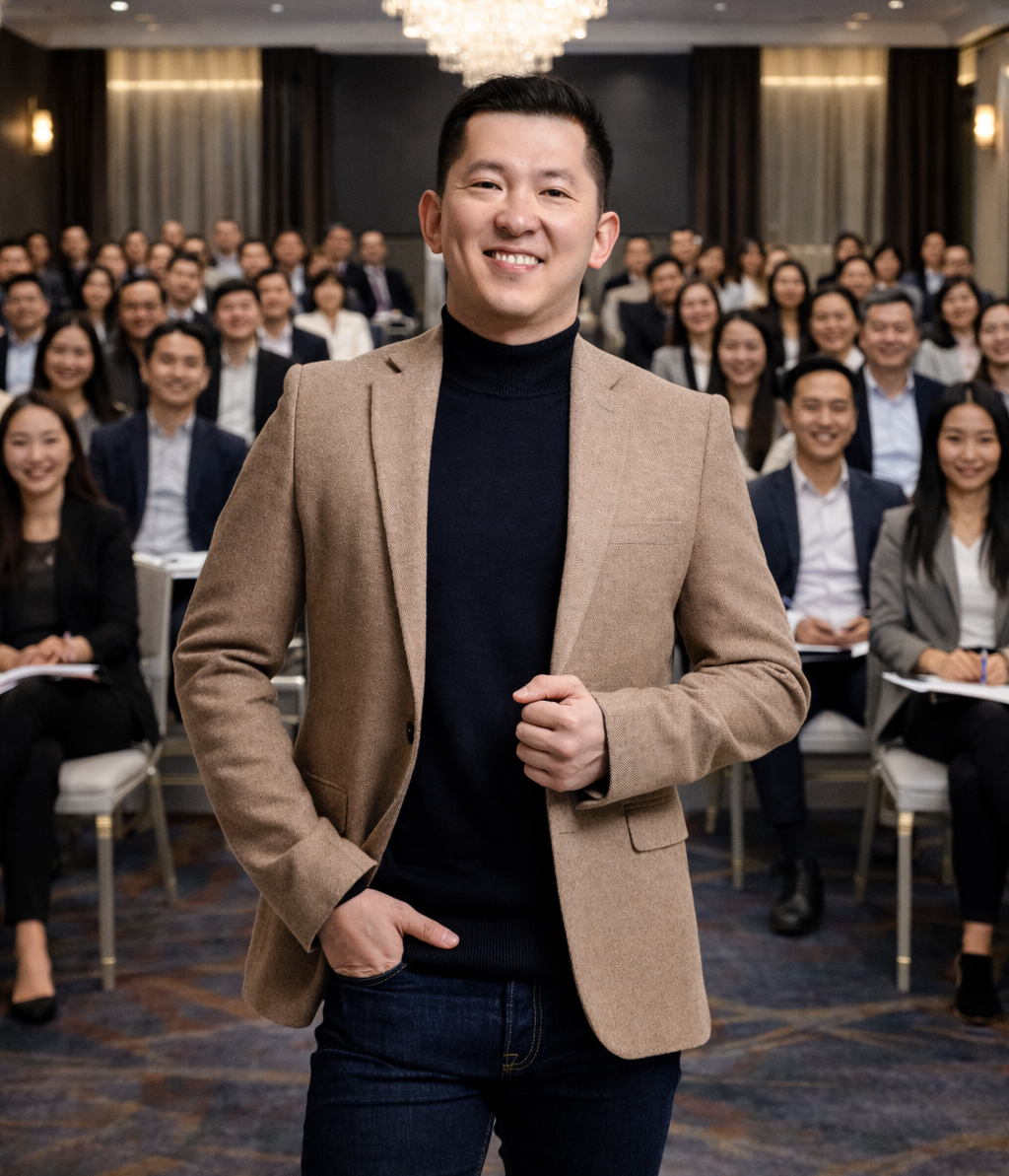 Фото ведущего на тренинге