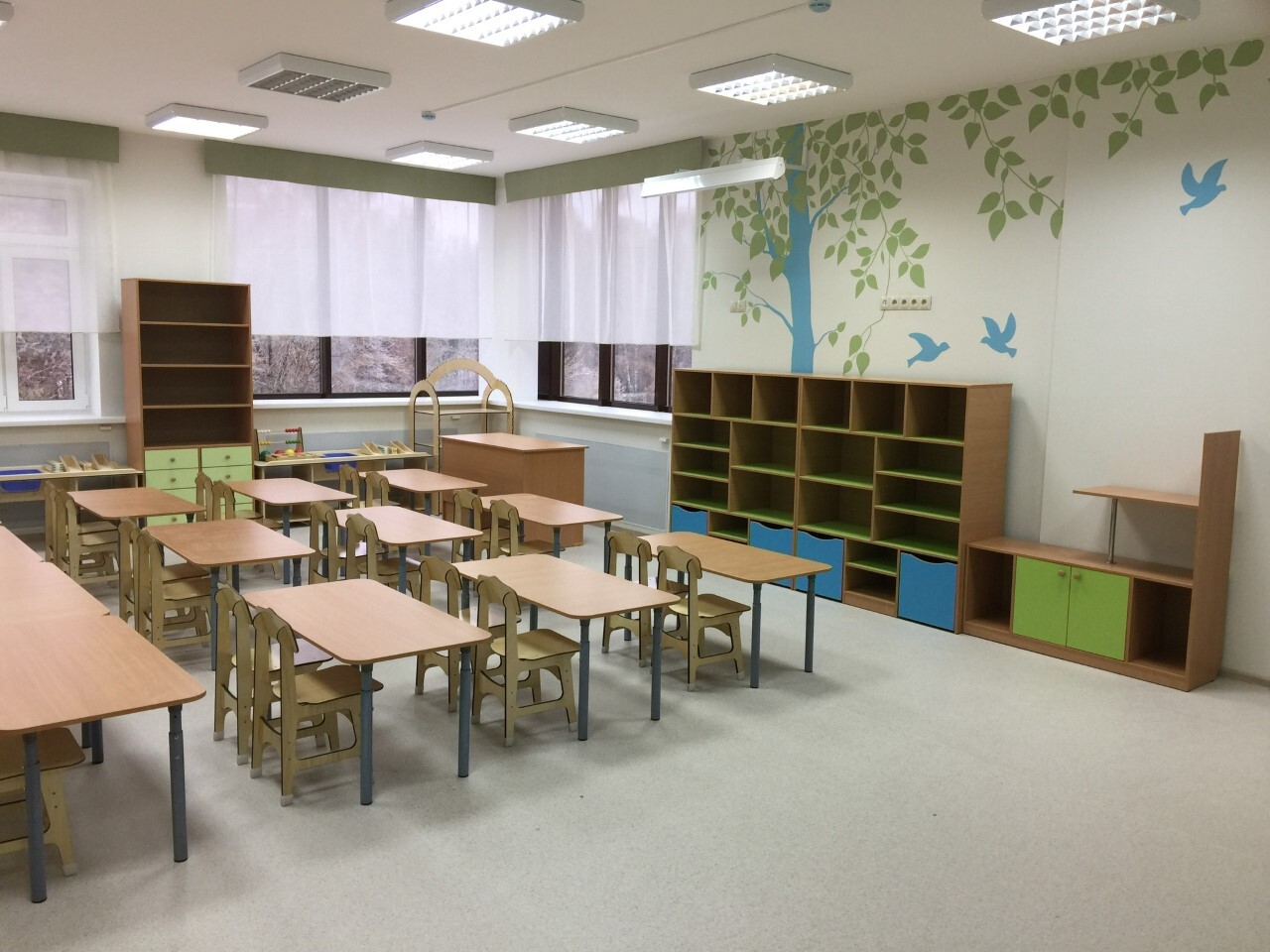 Общий вид помещения ЭКО-сада в Химках