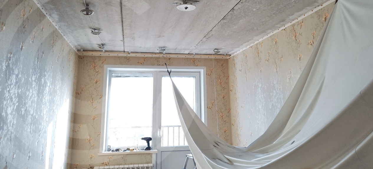 Демонтаж натяжных потолков в Санкт-Петербурге - Низкие цены за м2