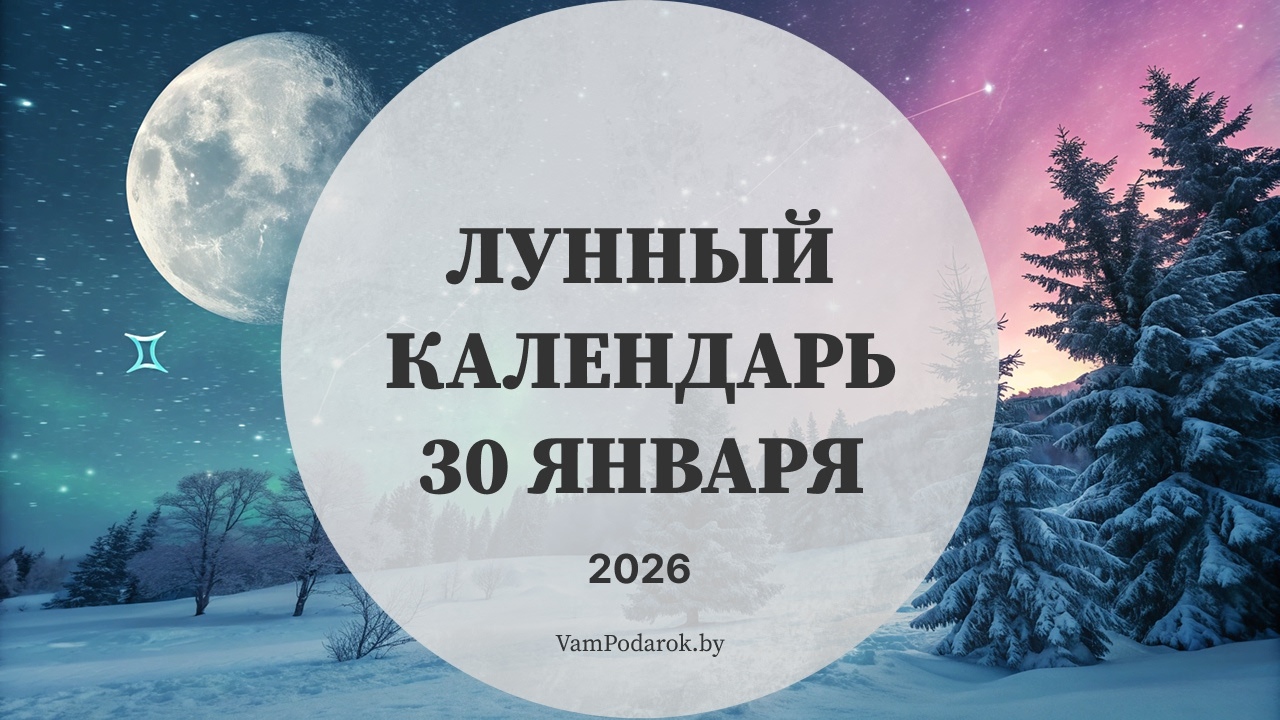 Лунный календарь на 30 января 2026 года