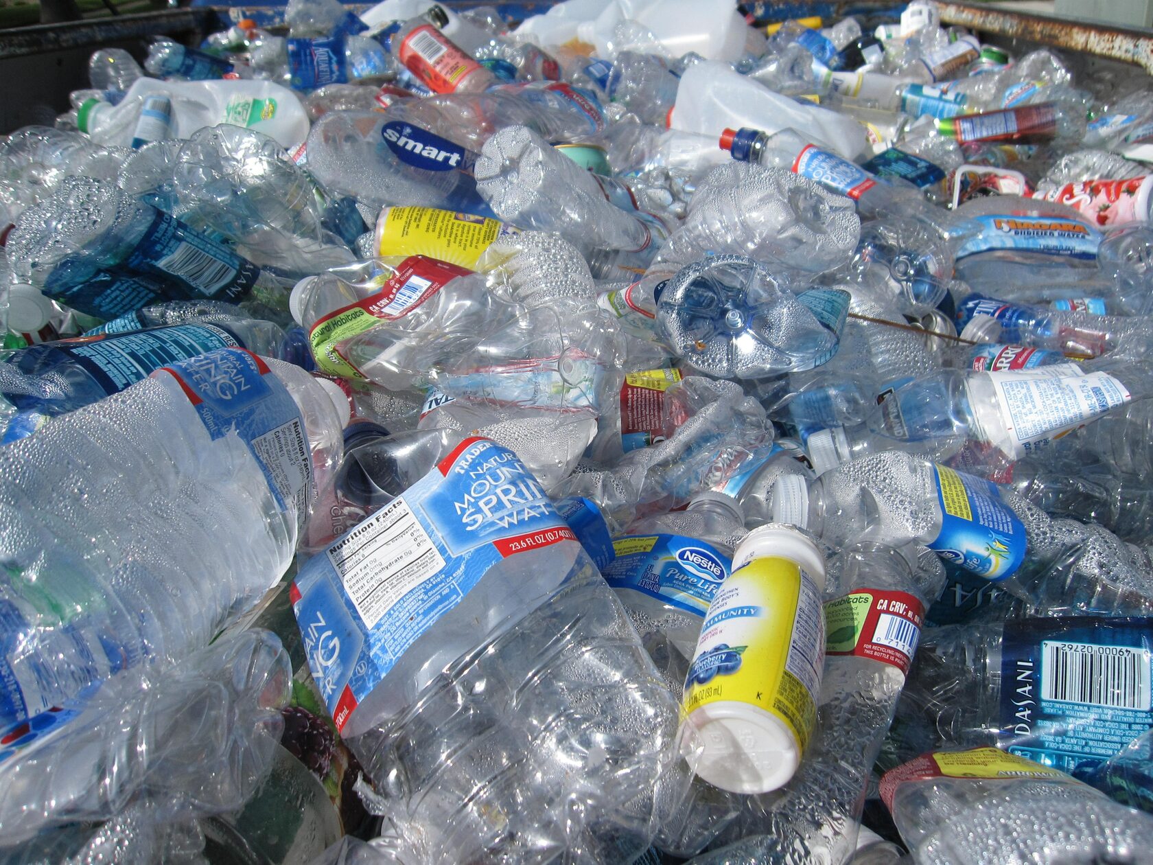 PET-bottles made of 100% recycled plastic - Plastic Soup Foundation