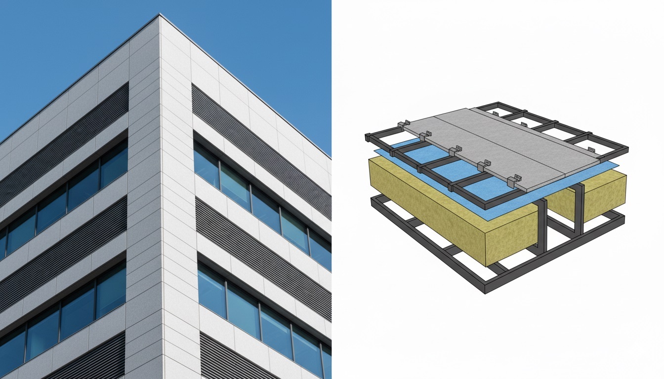 Вентилируемые фасады - монтаж в Новосибирске