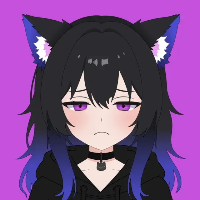 Грусть — VTuber модель кошкодевочки