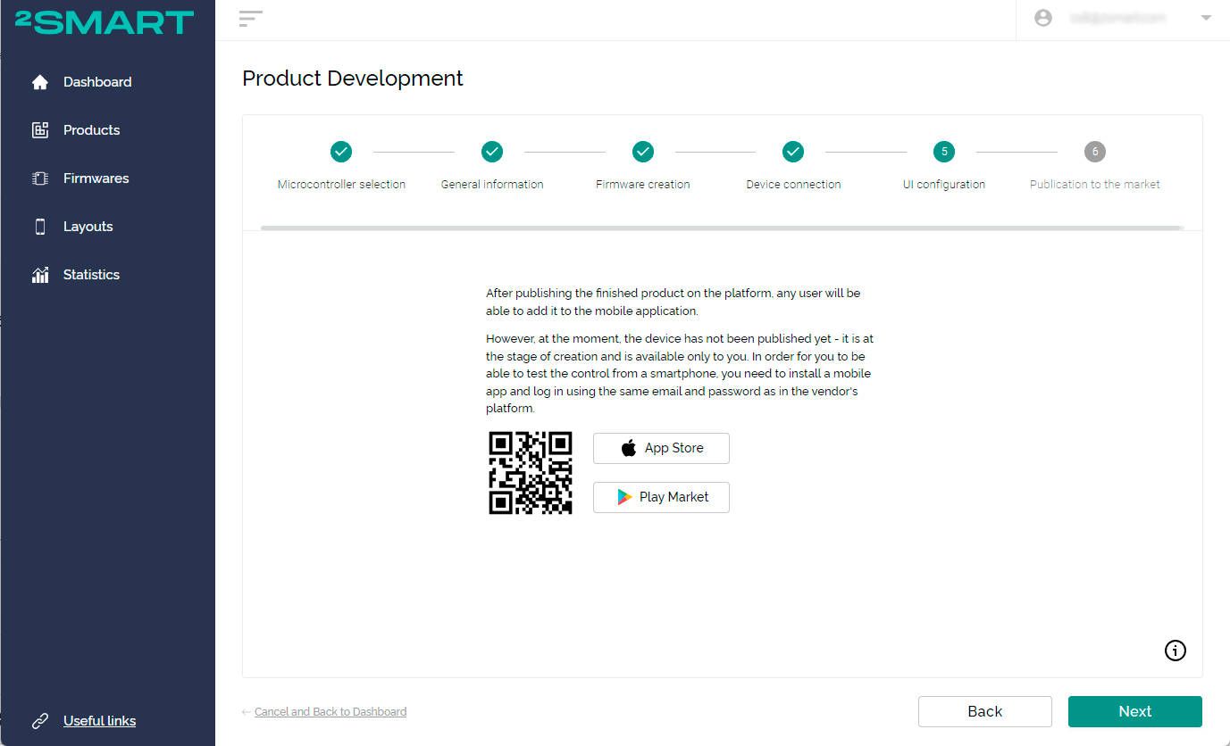Instructions for adding the device to the mobile app