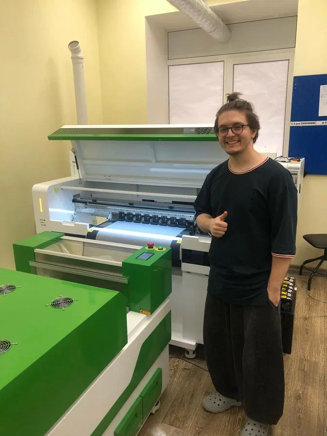 Запуск нового DTF-принтера LECORE I3200*4 в г. Москва