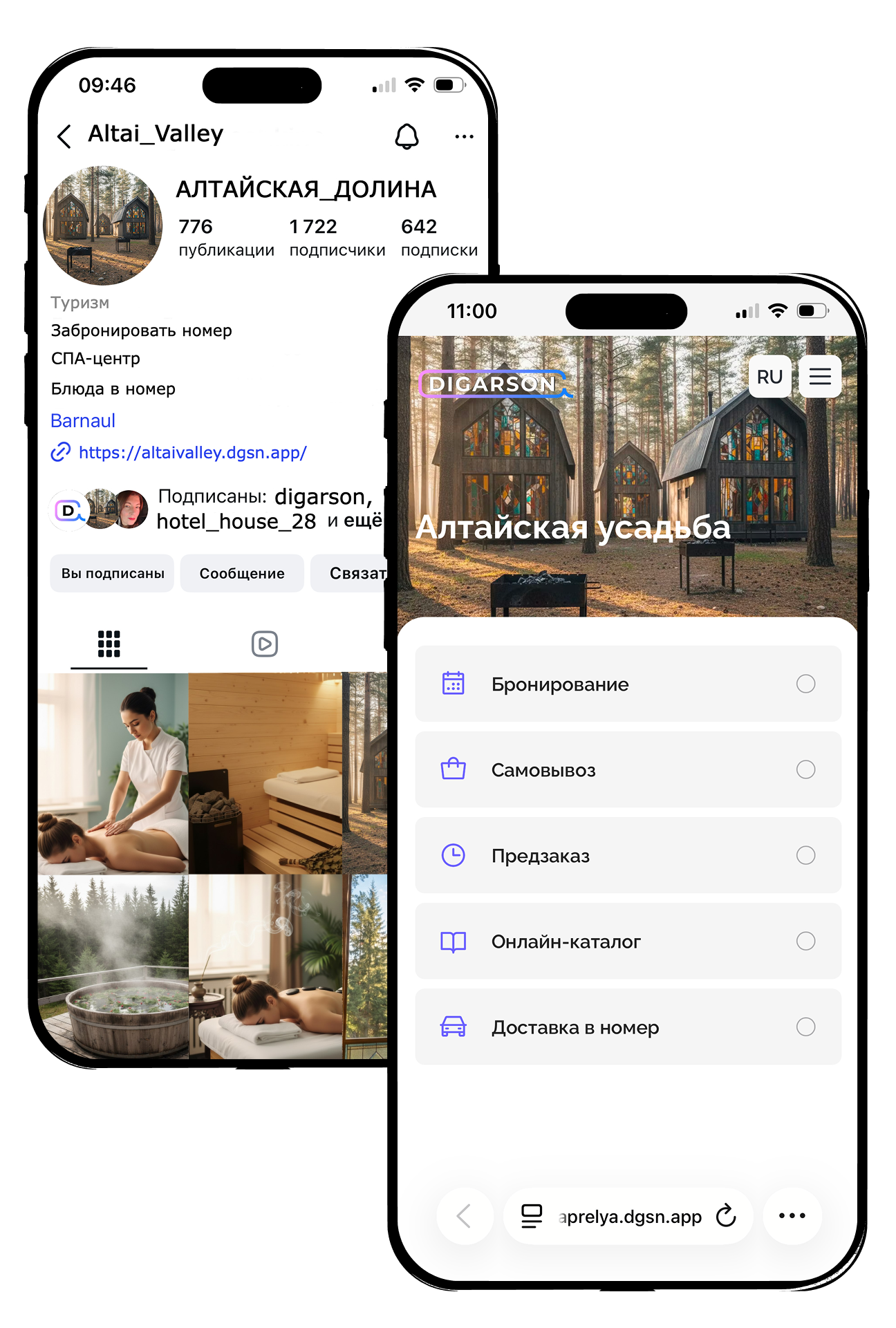 Мини-лендинг и виджет для отелей и турбаз