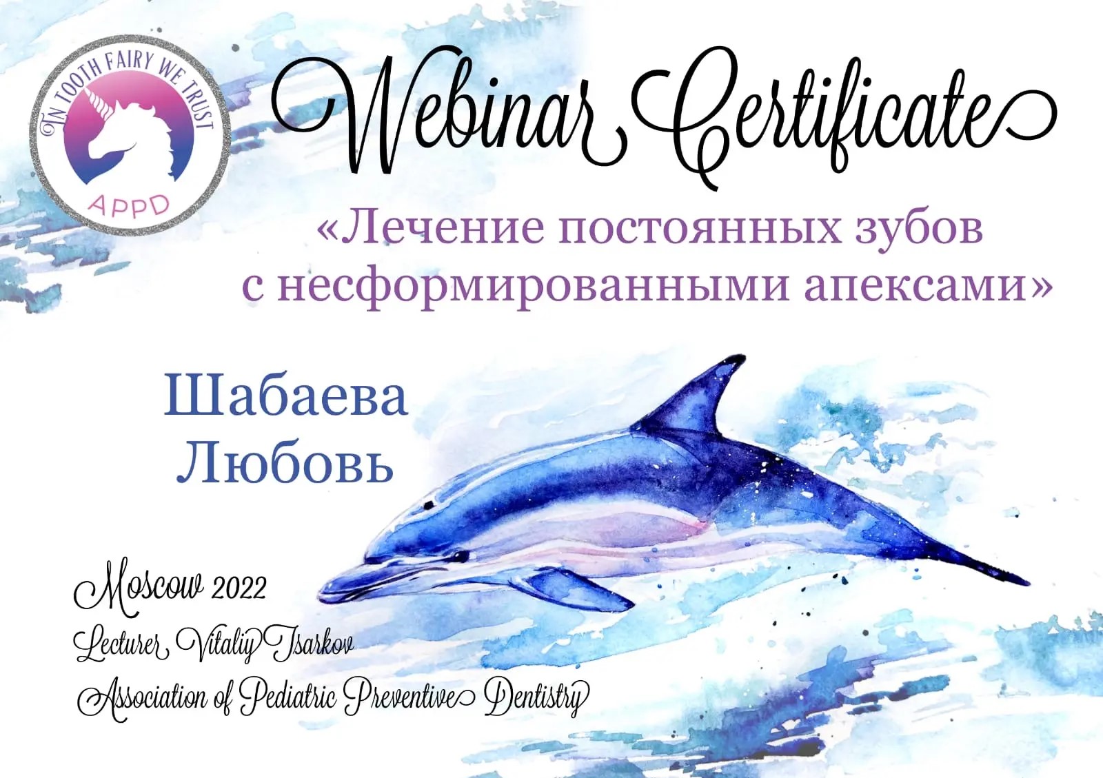 Сертификат 2