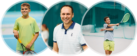 Игроки теннисного клуба Лидер в Тюмени