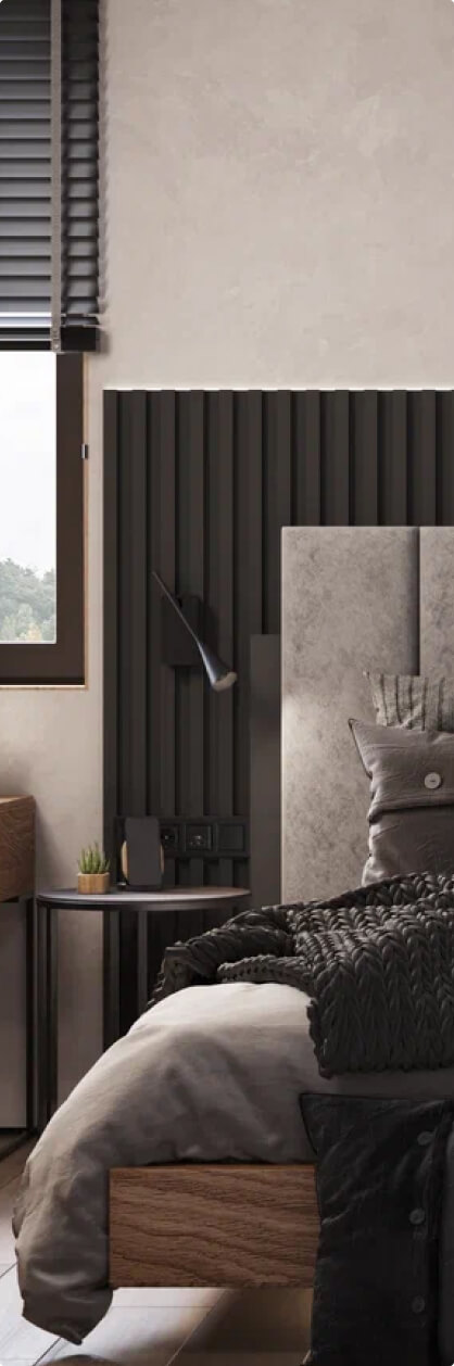 спальня, дизайн интерьера от DvaHB