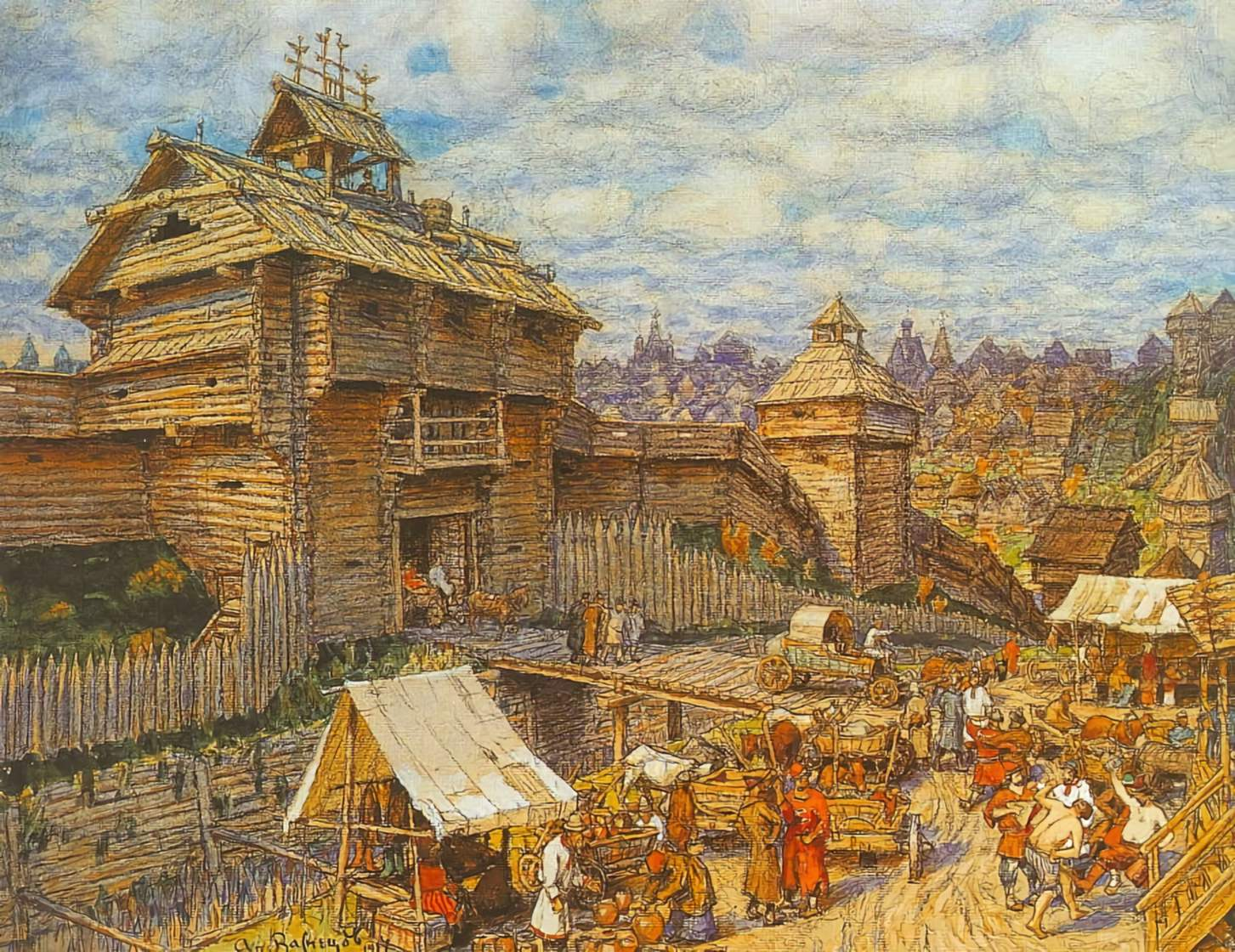 Аполлинарий Васнецов деревянный Кремль