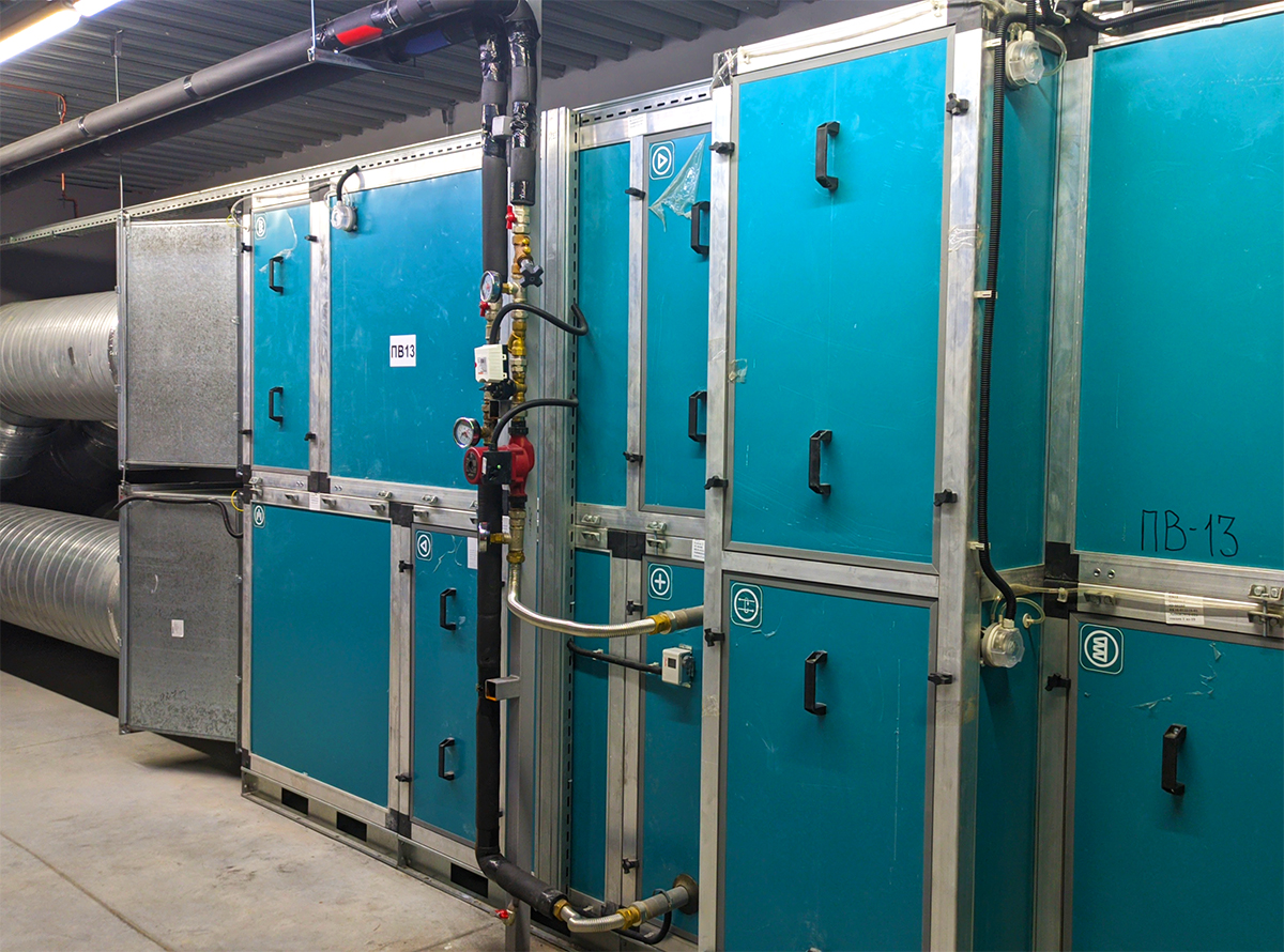 Монтаж системы вентиляции Ballu Machine Новосибирске