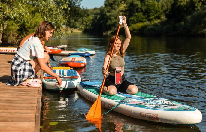 Let's Ride река Пахра - Сёрфинг / сапсёрфинг на пoc. Григорчиково