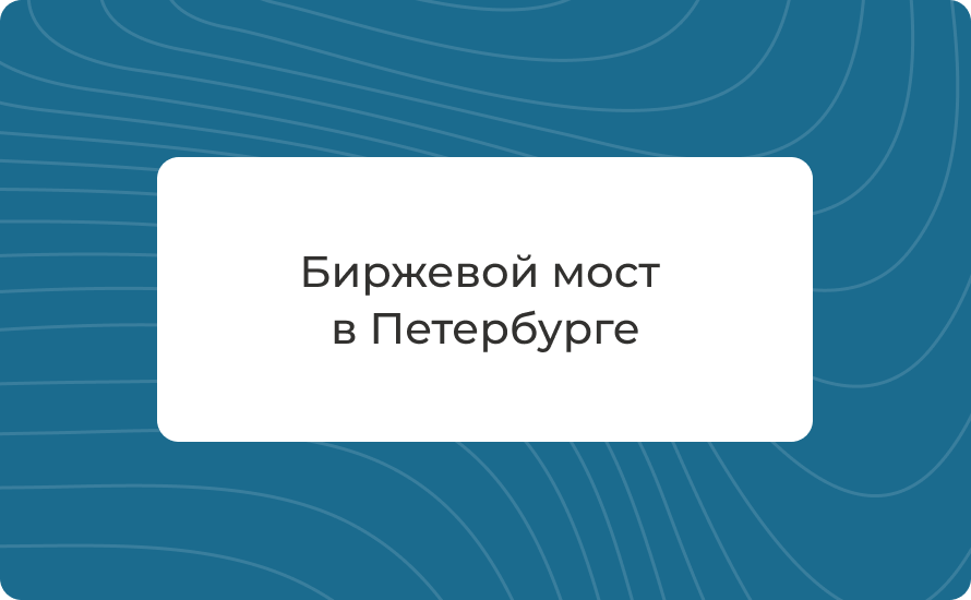 Биржевой мост в Петербурге: история, как добраться, разводка