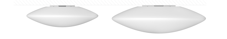 Настенные потолочные овалы размеры 75,100 см