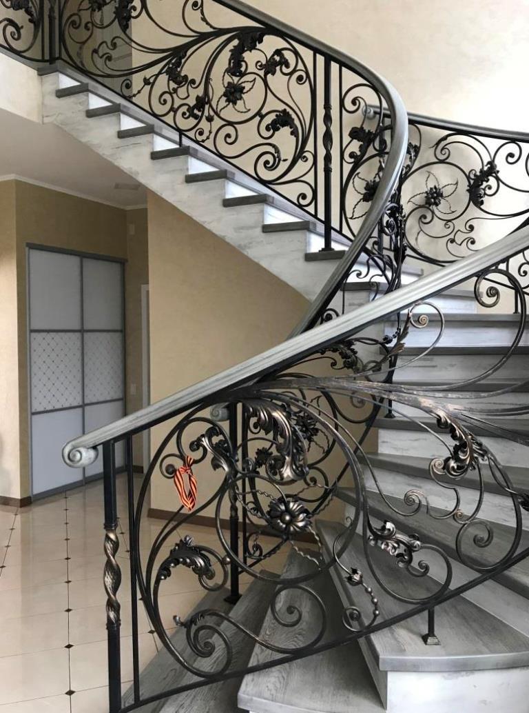 Кованые Перила Фото Внутри Дома