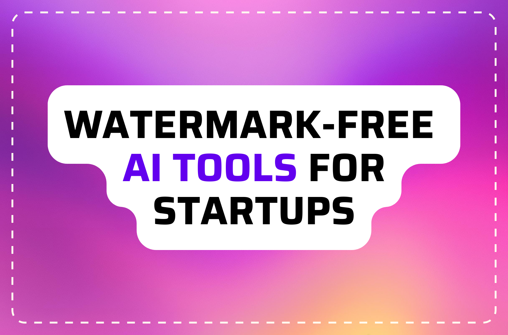 Access free AI-powered image generators with no watermarks, ideal for your startup’s branding, commercial use, and pitch decks. Start creating high-quality visuals today!