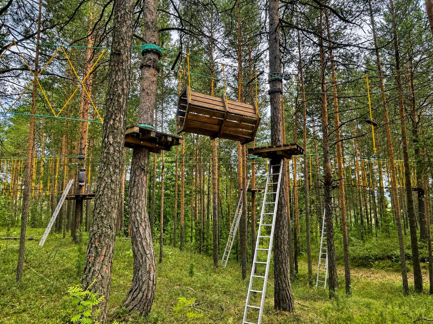 Верёвочный парк, навесной мост, зиплайн и тюбинговые трассы — фотография 4