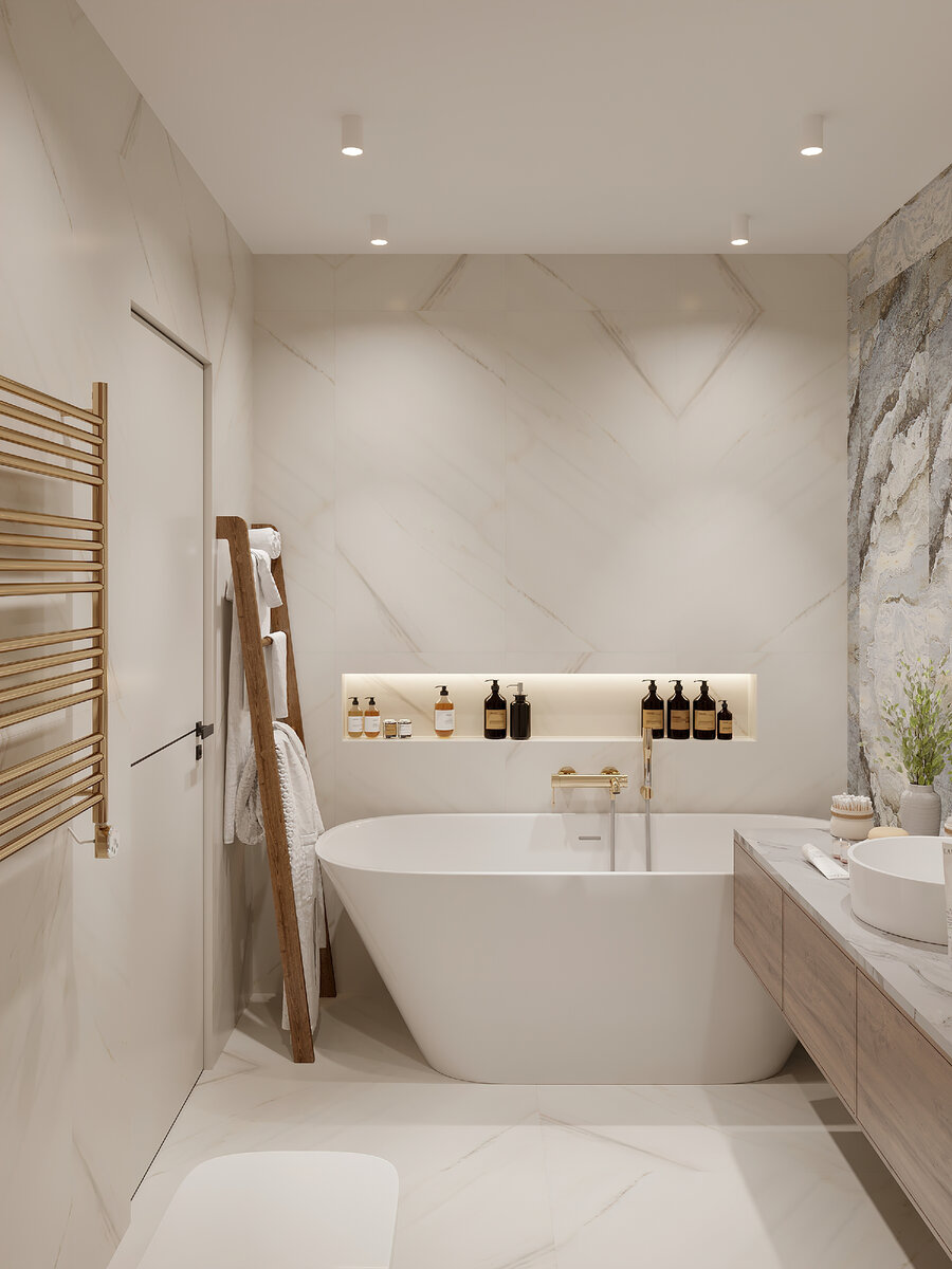Дизайнеры из I AM DESIGN собрали для вас 10 самых главных лайфхаков эргономики современной ванной комнаты.-3