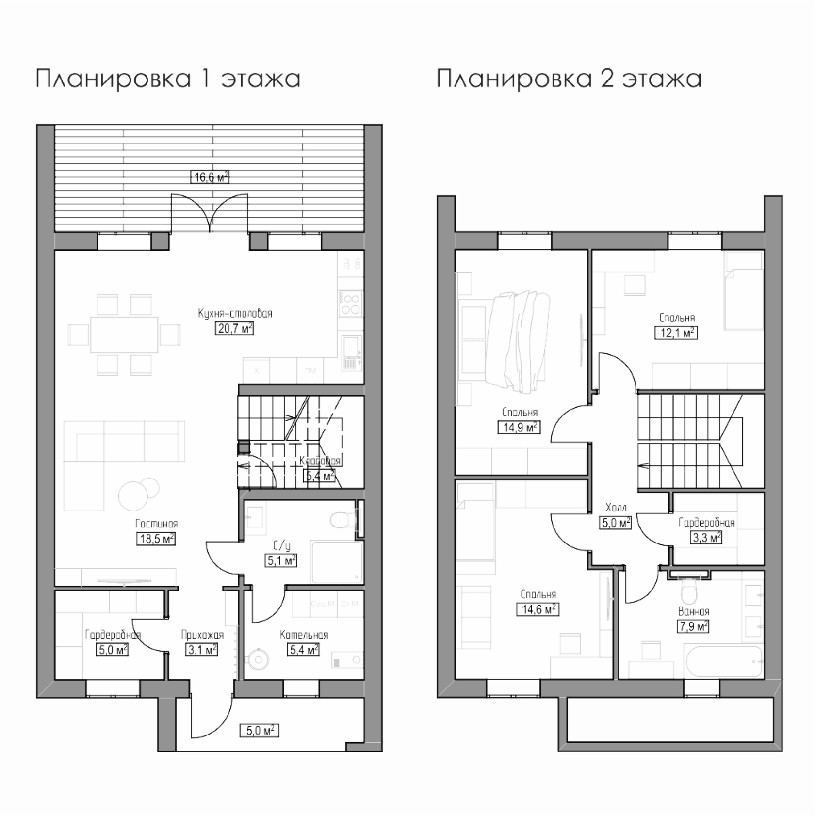 Таунхаус планировка Имплозия