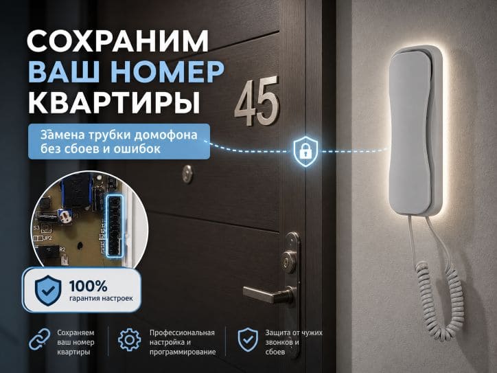 Возможна ли замена трубки домофона без изменения номера квартиры Разбираем технические нюансы