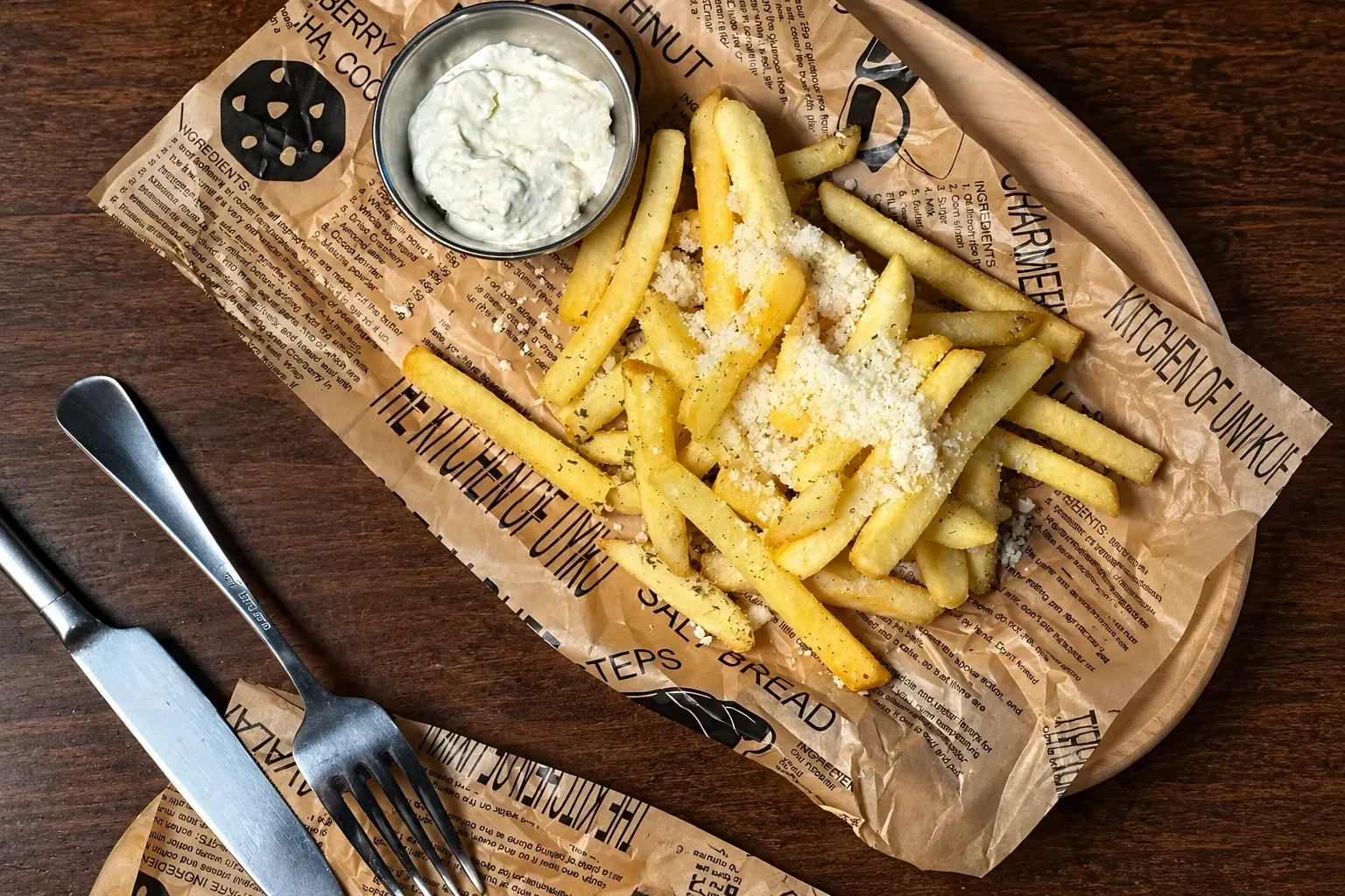 Картофель с соусом