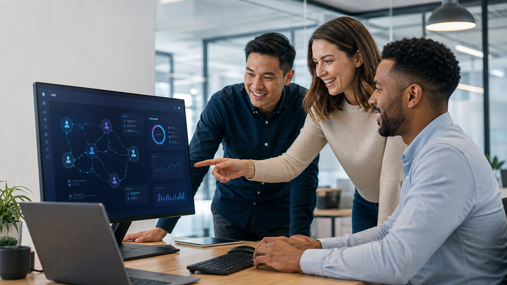 Profesionales diseñando un programa de referidos B2B.