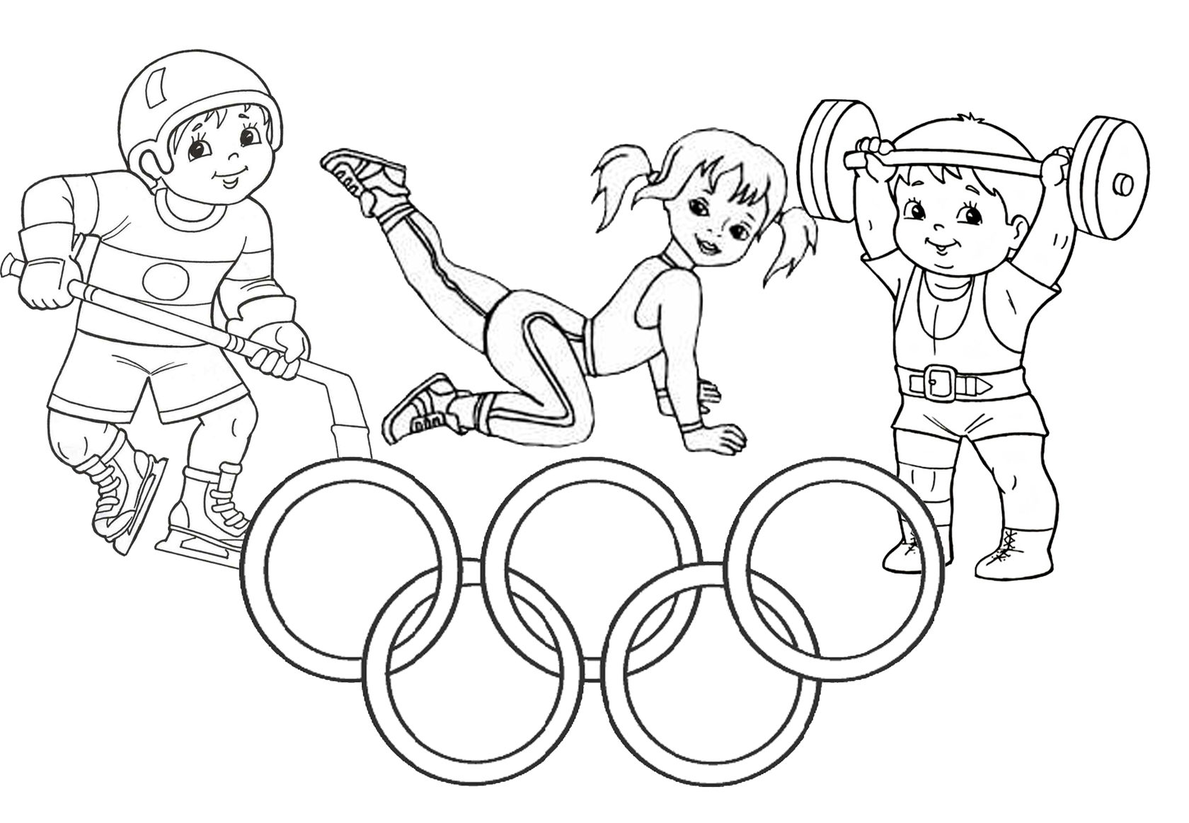 Олимпийские игры рисунок легко