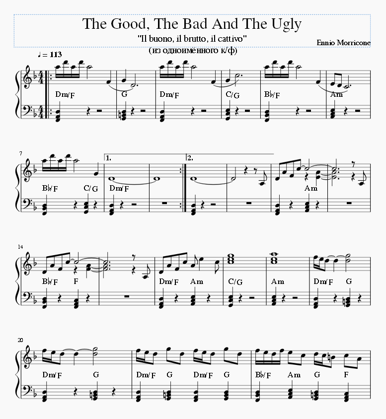 The Good, The Bad And The Ugly