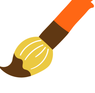 Кисть для рисования, иллюстрация