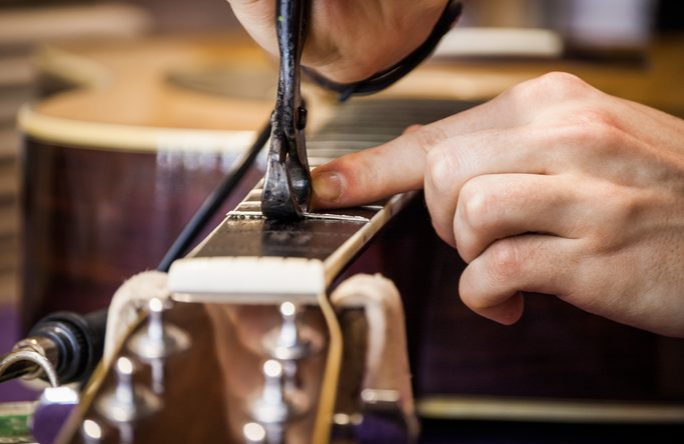 Замена ладов на лады из нейзильбера