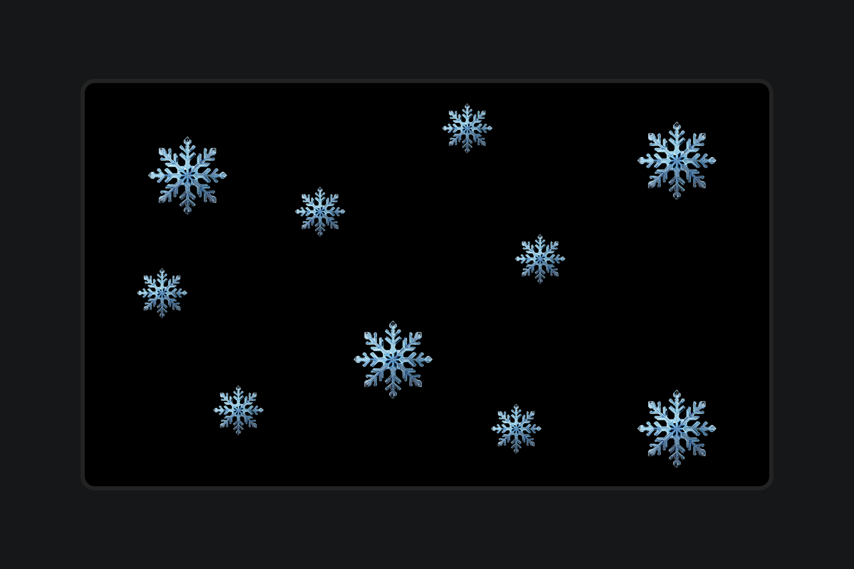 Снежинки на сайте