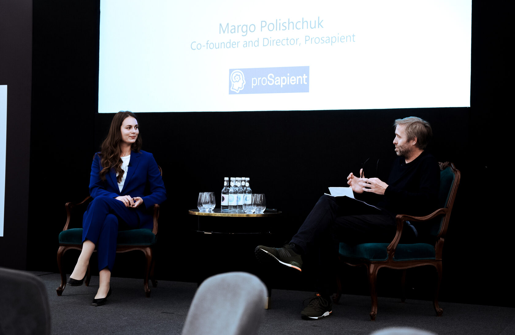 Photo of Margo Polishchuk talking at Fast Growth Icons