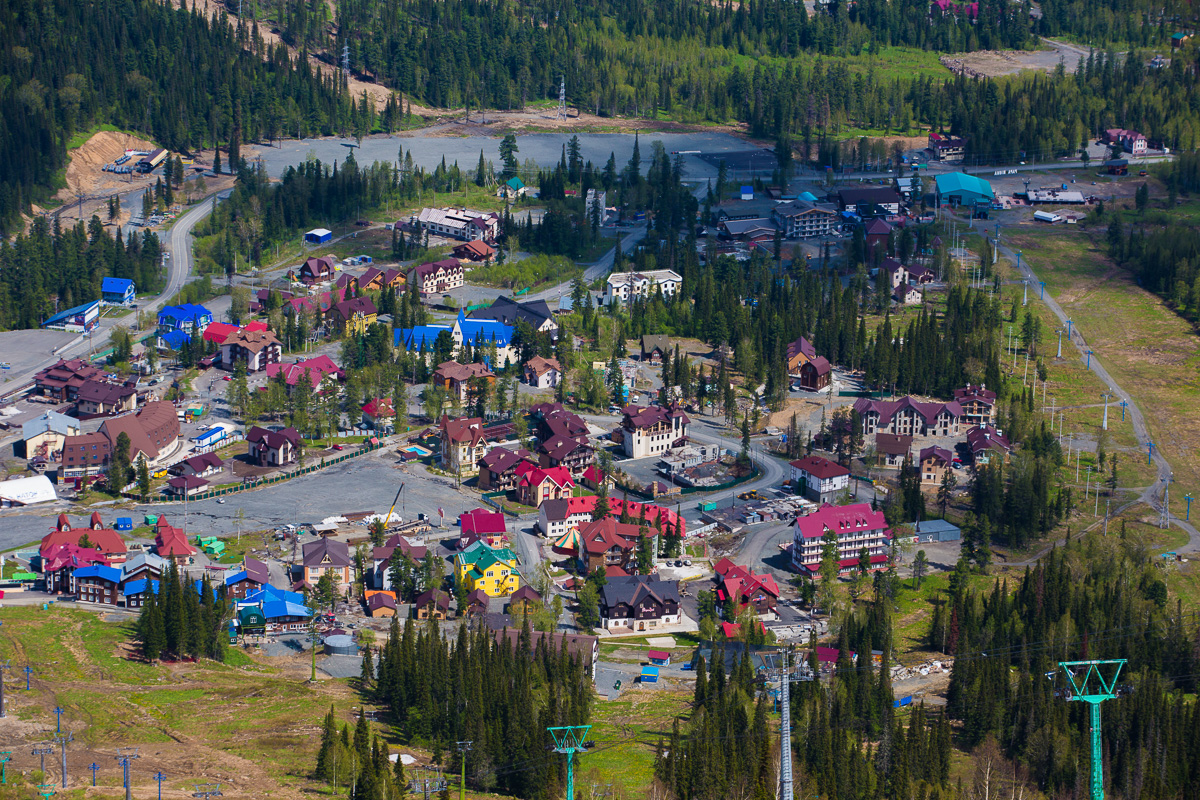 Фото шерегеша горнолыжного курорта летом