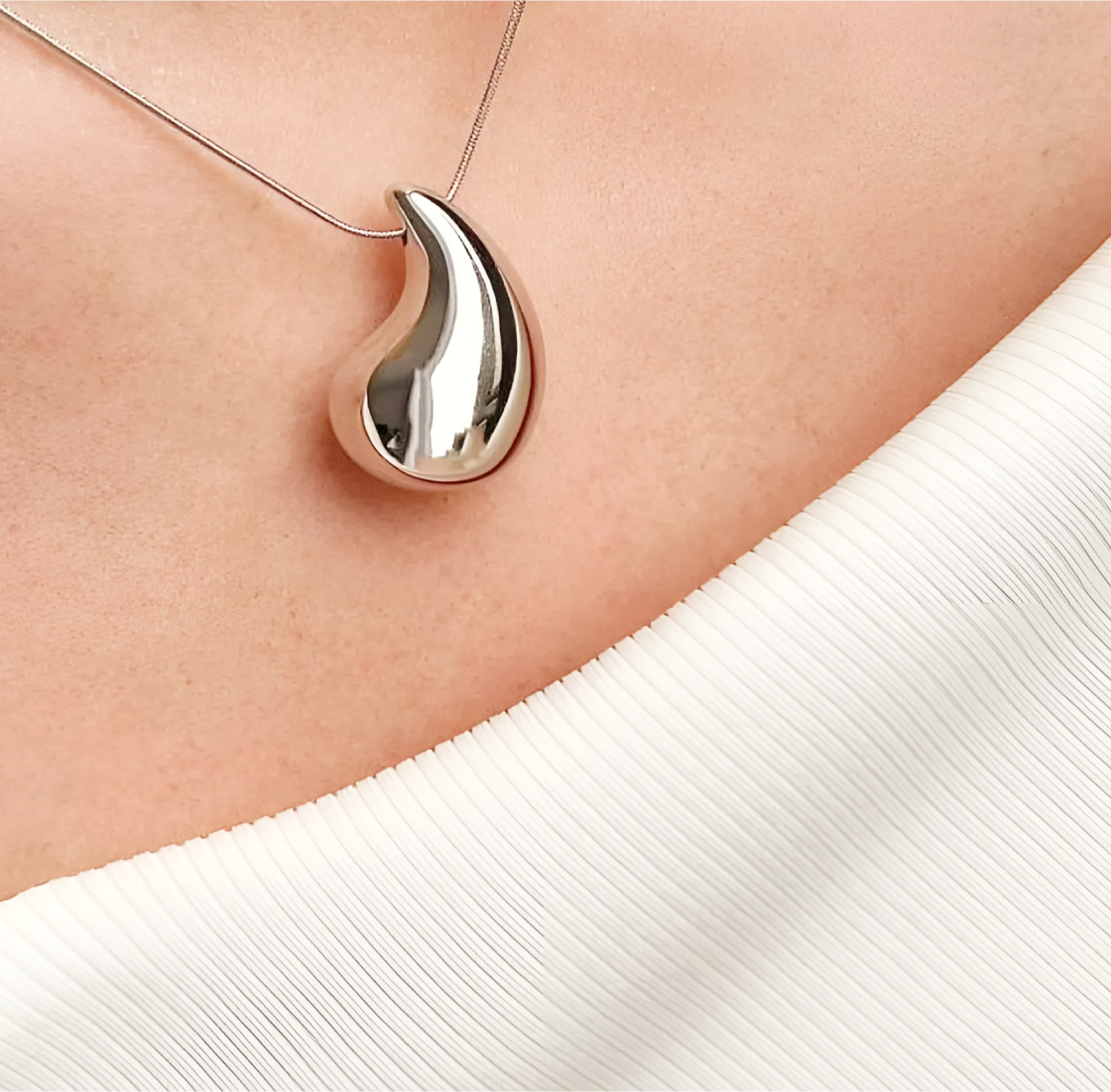 колье-подвеска капля