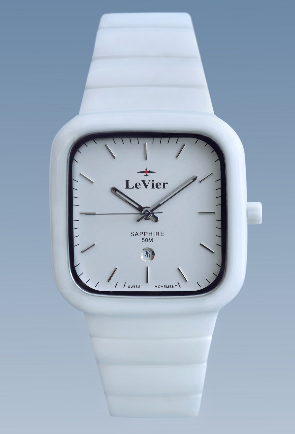 Купить Мужские керамические часы LeVier L 7512 M Wh