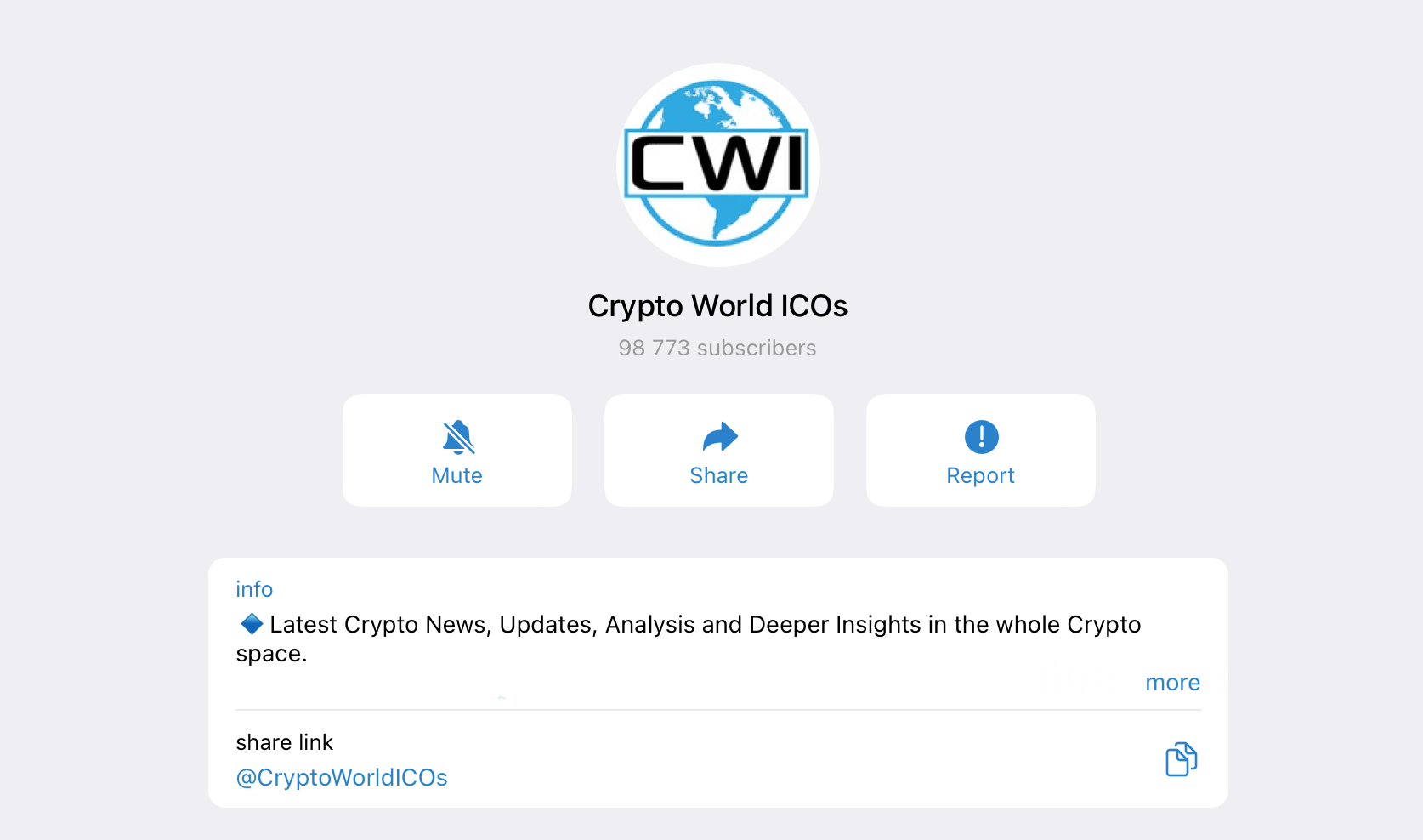 Crypto World ICOs