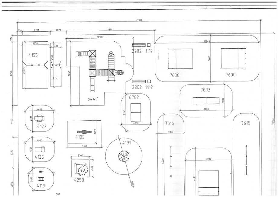 План детской площадки вид сверху