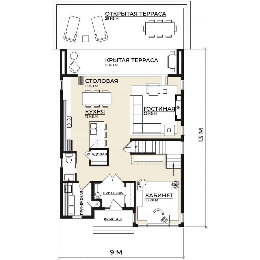 Планировка первого этажа