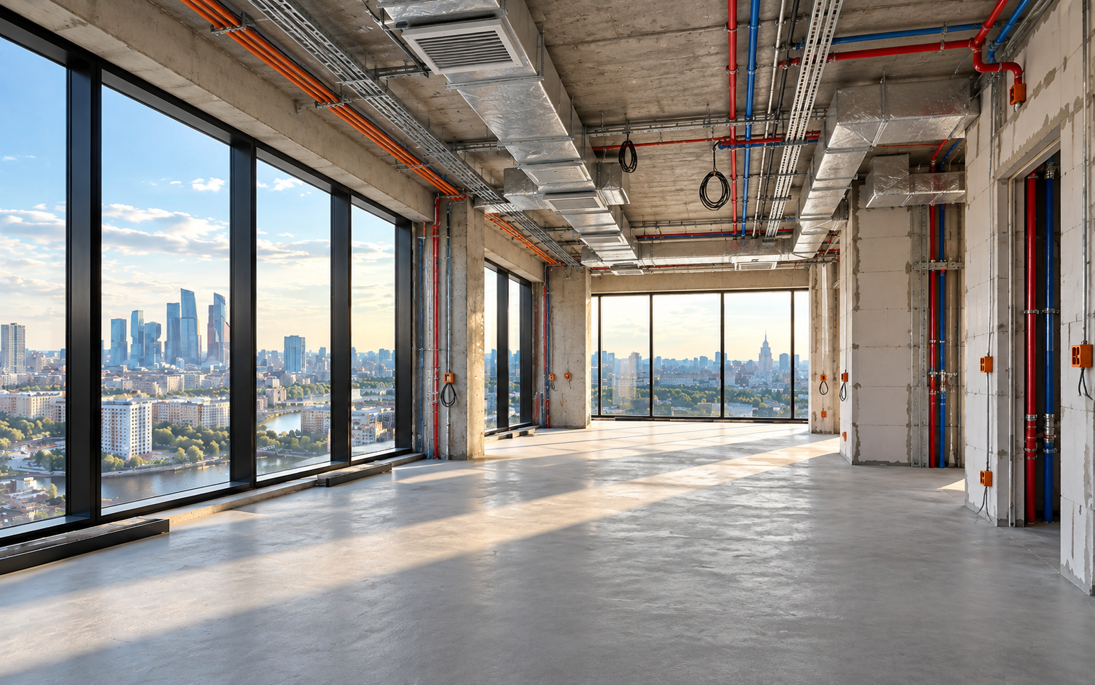 Инженерные работы в квартире 187 м² ЖК Prime Park на Ленинградском проспекте 37/2