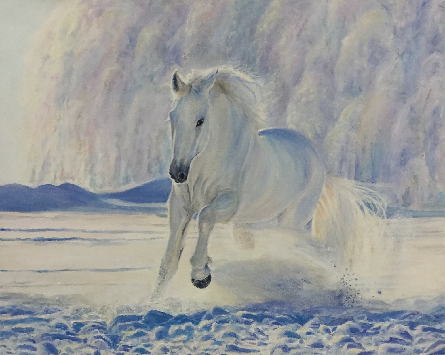 Белый конь картина