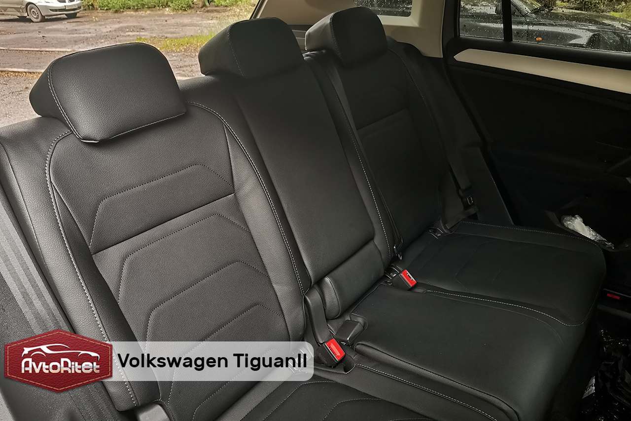 Каркасные чехлы на сиденья Volkswagen Tiguan 2, модельные из экокожи, фото  салона, заказать с установкой, отзывы