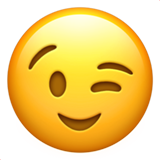 эмоджи подмигивающего лица