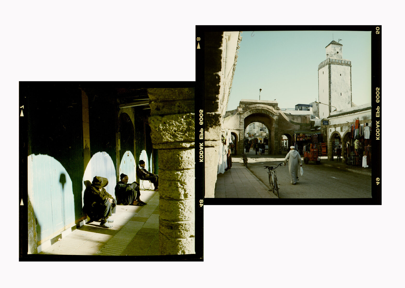Morocсo. Essaouira. The central street of the medina. Color negative. 2011