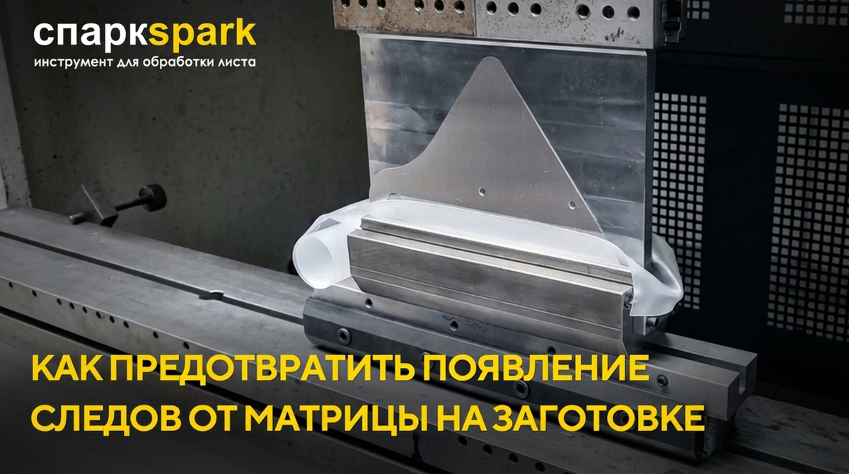 Избавиться от следов гибки на детали и налипания материала на инструмент помогает полиуретановая пленка.