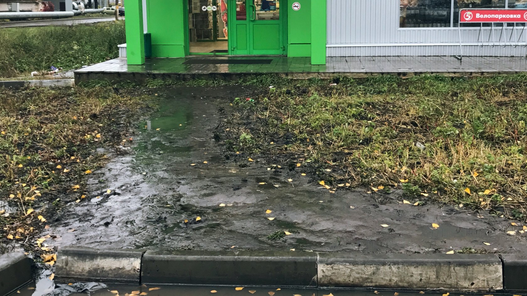 Проход к магазину Пятёрочка. Новомосковск.