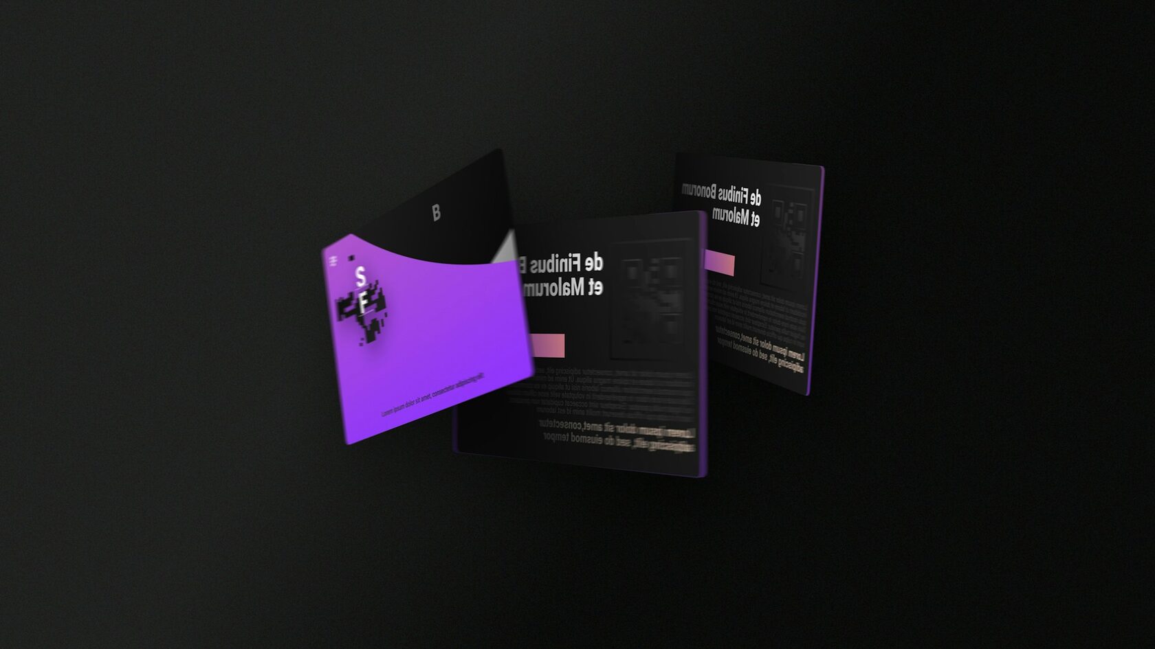 Three Mulbi virtual prepaid cards stacked