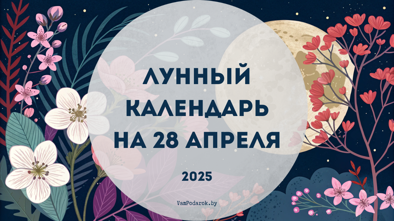 Лунный календарь на 28 апреля 2025 года