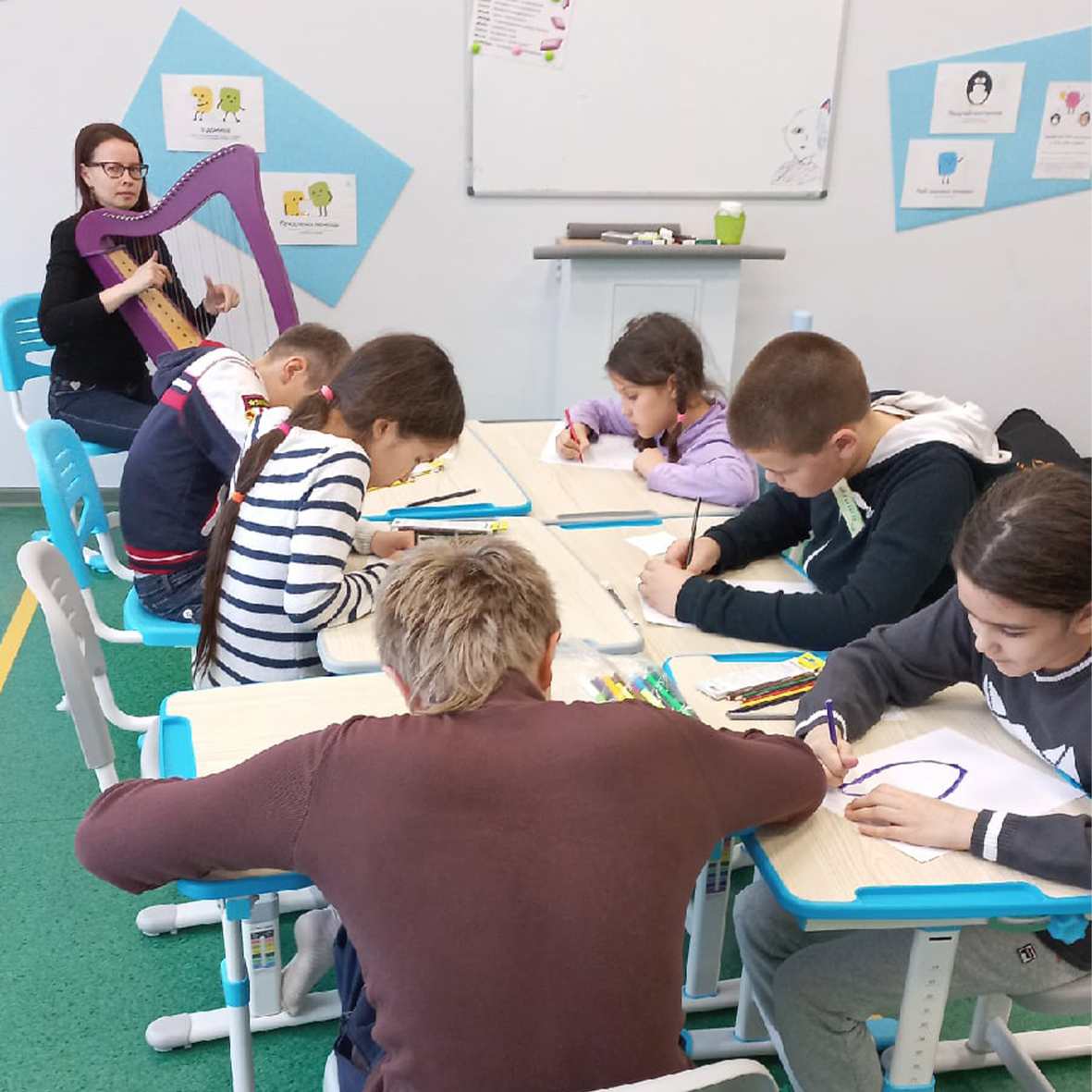 важен каждый, благотворительный фонд, строгино, школа тетушки совушки, арфа, арфотерапия